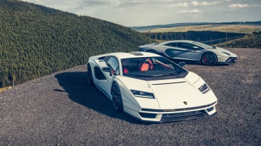Lamborghini Aventador Ultimae and Lamborghini Countach